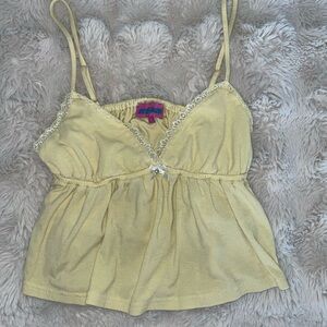 Edikted Women’s Yellow Babydoll Top